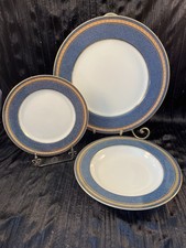 Mikasa Grande Ivory Imperial Lapis Blue Lot Of 3 Pcs. MINT picture