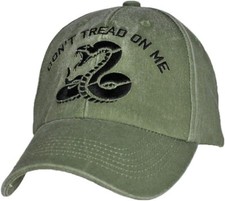 NEW Don't Tread On Me Gadsden Baseball Cap. OD Green. 6604 picture