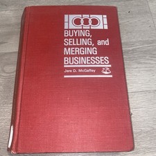 VINTAGE 1979 Buying Selling and Merging Businesses by Jere D. McGaffey HC Rare picture