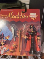 VINTAGE Rare Disney Aladdin JAFAR & LAGO Action Figure Mattel 1993 NEW & SEALED picture