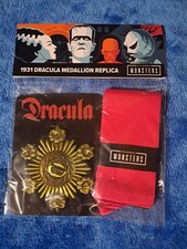 NECA Universal Monsters 1931 Dracula Medallion Replica w/ Red Ribbon picture