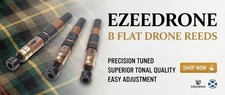 Ezeedrone Drone Reeds – Low Pitch Set for bagpipes/highland pipes, NEW picture
