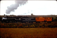 Kodachrome Slide, Great Western Railroad 2-10-0 No. 90 and caboose 1007 picture