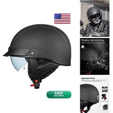 ILM Fiberglass Half Motorcycle Helmet Open Face DOT A213 picture