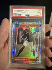 2021 Panini Donruss Optic - Rated Rookie Ja'Marr Chase #207 Rocket Prizm (RC) picture