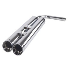 SHARKROAD Chrome Exhaust Pipe for Kawasaki Vulcan Exhaust Updating Deep Sound picture