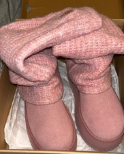 UGG Classic Mini Dipper Legwarmer Pink Dawn Platform Ankle Boots Women US 9 picture