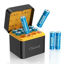 12x CHICNOD AA Rechargeable Lithium Batteries 4255mWh 1.5V + Fast Smart Charger picture