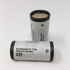 2014 Warren G. Harding Presidential Dollar P&D U.S. Mint Rolls picture