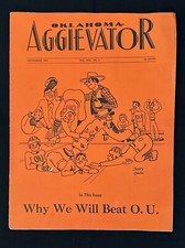 RARE 1942 AGGIEVATOR Campus Mag WWII Pete Tumlinson Comics & Coach Lookabaugh picture