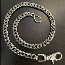 CHROME HEARTS wallet chain Cross Cuban Link 1 Lobster Clasp 20 Inch picture
