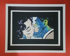 Death NYC LG Framed 16x20in Pop Art Original Certified / The Kiss Iconic % picture