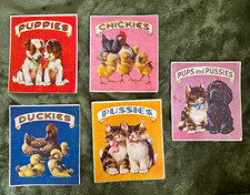5 Vintage 1920s/1930s Samuel Gabriel Sons Linenette Children’s Books Animal Seri picture