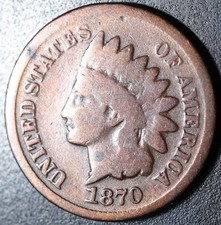 1870 INDIAN HEAD CENT - GOOD picture