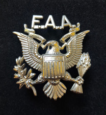 Vintage FAA Federal Aviation Administration Visor Cap Badge Eagle Insignia Screw picture