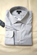 New J. Crew Light Gray Check Ludlow Stretch on Demand Classic Fit Shirt 16/33 picture