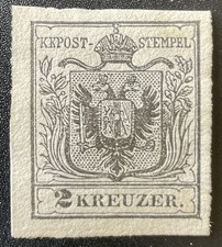 AUSTRIA 1850 2X ungummed FLAWLESS Opinion GOLLER BPP(Z9651 picture