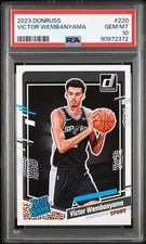 🔥PSA 10 2023-24 Panini Donruss Rated Rookie Victor Wembanyama #220 RC👽🦄 picture