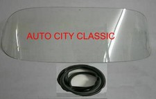 1955 1956 Chevy Windshield Glass Sedan Wagon With Gasket w/Chrome Pontiac Clear picture