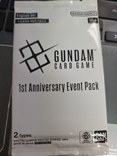 Bandai Gundam Card Game 1st Anniversary Event Pack English Sealed 1 Pack picture