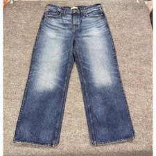 Madewell Low-Slung Baggy Jeans Womens 31 Blue Wide Leg Baggy Curvy Denim picture