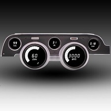 1967-1968 Ford Mustang Digital Dash Panel Cluster Gauges WHITE LEDs picture
