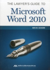 The Lawyer's Guide to Microsoft Word 2010 picture