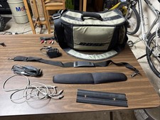 Vintage BOSE AW-1 Acoustic Wave Battery Travel Portable Canvas Bag & Accessories picture