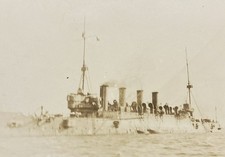 USS Columbia Military Ship WW1 RPPC Real Photo Postcard picture