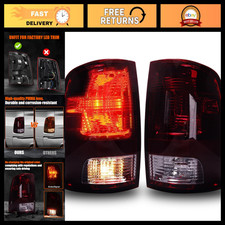 Smoked Red Tail Lights for 2009-2018 Dodge Ram 1500 2500 3500 - Pair Upgrade picture