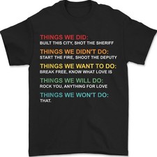 Retro Vintage Things We Did Didn't Want Will Won't Do Unisex T-Shirt picture