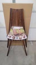 Melino Folding Chair Wooden Solid Acacia Wood Folding Low Profile Tall Backrest picture
