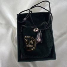 RLM STUDIO ROBERT LEE MORRIS STERLING SILVER Raindrop Pendant with 17-1/4”Cord picture