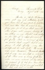 1862 Union Soldier’s Letter – Henry Lamoreaux, 103rd New York Infantry picture