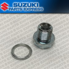 NEW SUZUKI GENUINE OEM OIL DRAIN PLUG & GASKET GSXR 600 750 1000 HAYABUSA picture