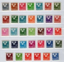 SWEDEN 1939-1969 THREE CROWNS  A REAL LONGEVITY AND BEAUTIFUL SET PERFECT MNH picture