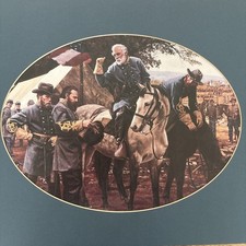 Vintage 1992 Civil War Calendar Page Robert E Lee James Longstreet Print picture