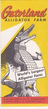 1950's Gatorland Alligator Farm St. Augustine Florida Brochure picture