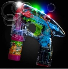 Light Up Bubble Gun with Bright LED Lights - Blower Shooter Party Novelty Toy picture