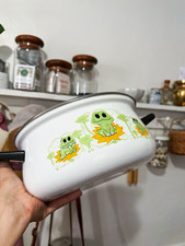 ￼Vintage Neil the Frog Enamel Pot RARE picture