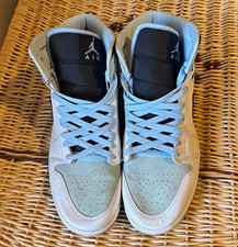 Jordan Men’s Air 1 Colorblock Mid Top Leather Lace-Up Sneakers size 11.5 picture