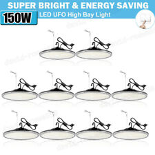 10Pack 150W UFO LED High Bay Light Commercial Warehouse Factory Lighting Fixture picture