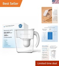 Clearly Filtered Water Pitcher 10-Cup BPA-Free Tritan 80oz Capacity picture