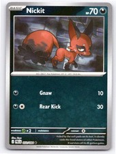 2026 POKEMON NICKIT PITCH BLACK 053/084 REVERSE HOLO COMMON NM A29043 FREE S&H picture