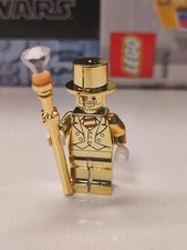 NEW Rare Mr. Gold LEGO Custom Minifigure picture