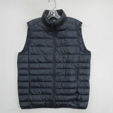 Uniqlo Ultra Light Down Vest Size M Black Full Zip Quilted Puffer Packable picture