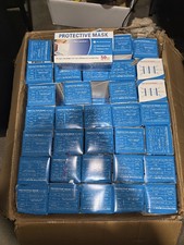 4000 PCS Protective Face Masks Bulk Disposable 3-Ply Blue Breathable 80 Boxes picture