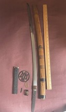 Antique Japanese Wakizashi Sword - Visible Hamon - Estate Of Stephen Strauch picture