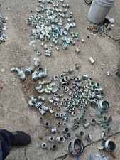 280-HUGE MIXED LOT NEW Metal Electrical Conduit Fittings/Connectors *OVER 90lbs picture