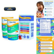 FIRST DAY Kids Multivitamin Gummies Age 4+ Strawberry & Orange - 60 Day Supply picture